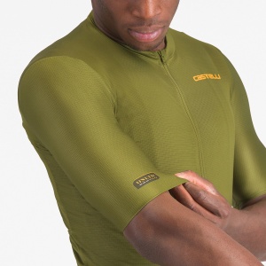 Castelli - tricou ciclism maneca scurta regular fit - Unlimited Entrata 3 Jersey - verde - Img 4