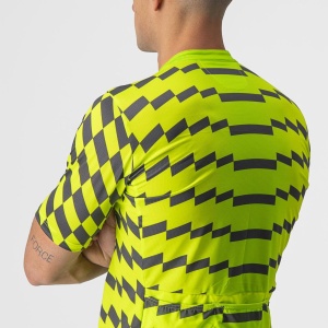 Castelli - tricou pentru ciclism cu maneca scurta Unlimited Sterrato Jersey - verde electric lime gri inchis - Img 7