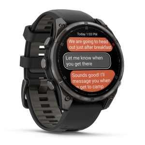 Ceas Garmin Fenix 8 Pro 47MM Amoled Sapphire Carbon Grey DLC - Img 2