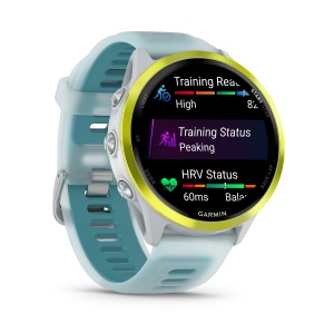 Ceas Garmin Forerunner 570 Amoled 47MM Whitestone/Amp Yellow - Img 2