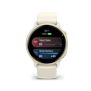 Ceas Garmin Vivoactive 6 42MM Bone/Lunar Gold - Img 5