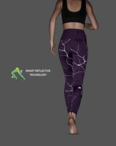 CEP - colanti - reflective tights - purple - Img 7