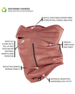 CEP - incalzitor gat - cold weather neckwarmer - rose - Img 4