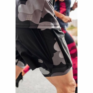 CEP - pantaloni scurti 2 in 1 - Camocloud Shorts 2 in 1 - Negru I Gri - Img 5