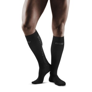 CEP - sosete compresie inalte - recovery pro socks - black - Img 1