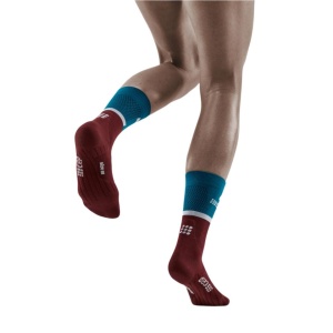 CEP - sosete compresie medii - the run socks mid cut v4 W - petrol | dark red - Img 7