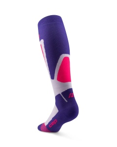 CEP - sosete compresie tall - Ski Thermo 4.0 W - purple | pink - II - Img 3