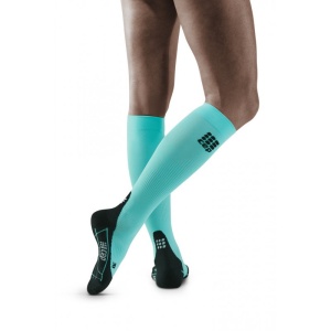 CEP - Sosete de compresie pentru femei Women Running socks - albastru deshis negru burpee blue - Img 2