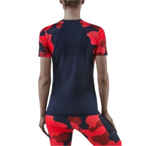 CEP - tricou tehnic - camocloud shirt short sleeve - pink | peacoat - Img 4