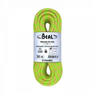 Coarda dinamica Beal Rando 8 mm 48 m Golden Dry