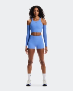 Colanți scurți On 3" Performance Tights W - albastru Sailor | alergare
