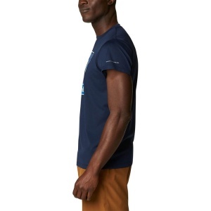 Columbia - Tricou Barbati Columbia Zero Rules Short Sleeve Graphic Shirt - albastru - Img 4