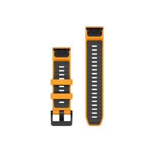 Curea Ceas Garmin Silicon Quickfit 22Mm Spark Orange/Graphite 010-13392-01 - Img 2