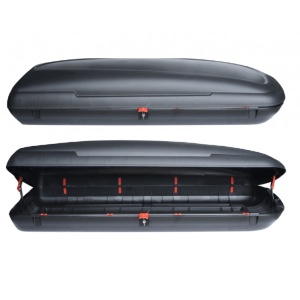 Cutie portbagaj Carbon Look 480L, Neagra, 198x79x37 - Img 2