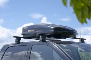 Cutie portbagaj Menabo Satellite 600 DUO ABS Black, 197x94x45 cm - Img 3