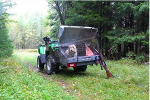 Cutie portbagaj pe carligul de remorcare Towbox V1 DOG Gri - Img 4