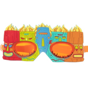 Finis - ochelari inot copii Character swimming Goggles Kids Tiki - rosu verde albastru multicolor - Img 2