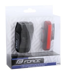 Force - Set lumini (far + stop) Glare, 1 led - negru - Img 4