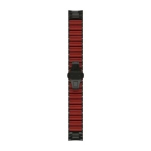 Garmin - curea metalica - QuickFit 22 - MARQ hybrid titanium + silicon - carbon gray - Img 3