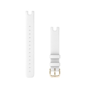 Garmin - curea piele - Lily - 14 mm - black/cream gold hardware - L - Img 1