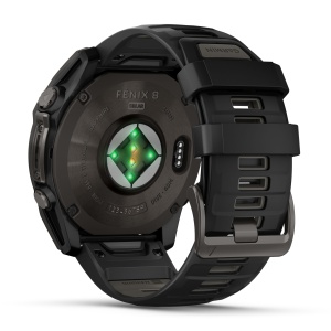 Garmin - fenix 8 AMOLED Sapphire - 47 mm - Titanium with Spark Orange | Graphite Silicone Band - Img 42