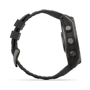 Garmin - fenix 9 AMOLED - 47 mm Titan DLC Carbon - Gray I Band Black - Img 14