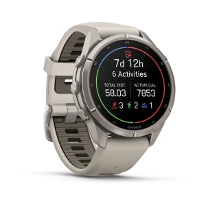 Garmin Fenix 9 Pro AMOLED inReach - 43 mm Titan Fog Gray - Smartwatch Multisport Premium cu AMOLED - Img 3