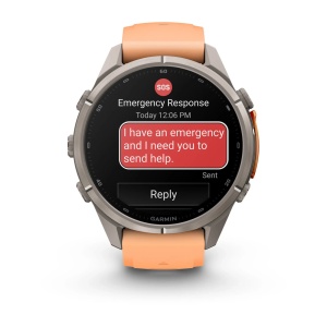 Garmin Fenix 9 Pro AMOLED inReach - 43 mm Titan Shell Pink Orange - Smartwatch Multisport Premium cu AMOLED - Img 7