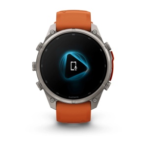 Garmin Fenix 9 Pro AMOLED inReach - 47 mm Titan Autumn Orange - Smartwatch Multisport Premium cu AMOLED - Img 2