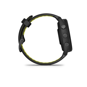 Garmin - Forerunner 265s ceas multisport cu GPS AMOLED - Ramă şi carcasă neagră cu curea din silicon neagră/Amp Yellow - Img 7