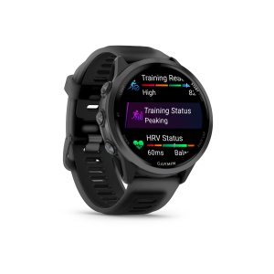 Garmin Forerunner 570 - 47mm - ceas multisport cu GPS si AMOLED - negru Slate Gray Aluminium with Translucent Black | Black Band - Img 5