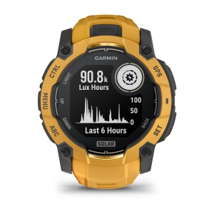 Garmin Instinct 3 – 50 mm, Solar | Sunburst curea cu Sunburst/Grey - Img 2
