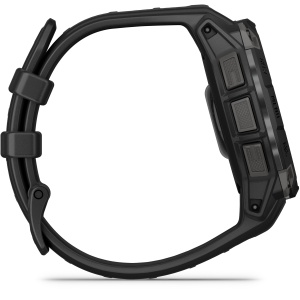 Garmin - Instinct 3 - 45 mm AMOLED - Black with Bolt Blue | Black Band - Img 29