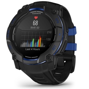 Garmin - Instinct 3 - 45 mm AMOLED - Black with Bolt Blue | Black Band - Img 69