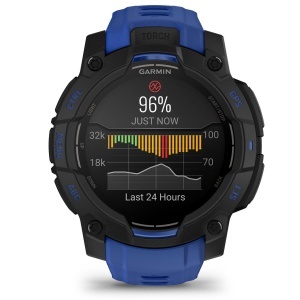 Garmin Instinct 3 AMOLED 45mm - Smartwatch Robust GPS - ediția limitată albastră - Img 3