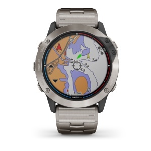 Garmin - quatix 6x Solar Titanium - ceas inteligent premium cu GPS cu functii avansate pentru sport si navigatie - 51mm diametru - Img 12