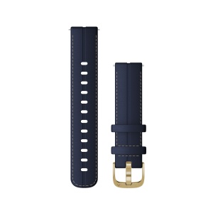 Garmin - Quick Release 18 - curea piele albastra - Vivoactive 4s/ Vivomove 3s - Img 2