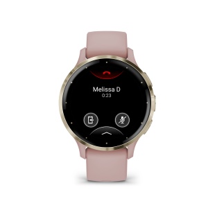 Garmin - Venu 3s smartwatch cu GPS și AMOLED - ramă din oţel inoxidabil Soft Gold cu carcasă Dust Rose şi curea din silicon - Img 3