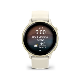 Garmin - vivoactive 6 smartwatch cu GPS și AMOLED - ramă lunar gold - carcasă lunar şi bratara din silicon Bone - Img 8