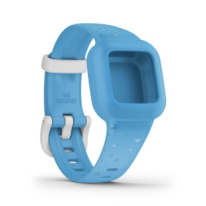 Garmin Vivofit Jr. 3 - curea schimb - albastru Blue Stars - Img 3