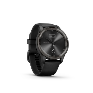 Garmin - vivomove Trend - Ramă Neagra din oţel inoxidabil - carcasa neagra - bratara silicon neagra - Img 5