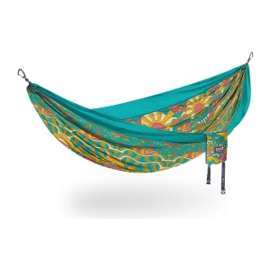 Hamac Unisex ENO DoubleNest Hammock Vibrant Earth Cyan Multicolor