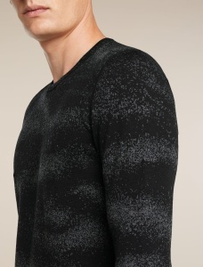 Icebreaker - bluza de corp - 260 Vertex LS Crewe - Black I Obsidian - L - Img 3