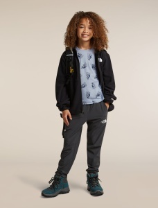 Icebreaker - colanti - 200 Oasis Leggings Bear Tour K - Zinc Blue/Aop - 10 - Img 6