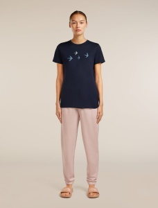 Icebreaker - tricou - 150 Tech Lite SS Tee Bird Transit W - Midnight Navy - L - Img 3