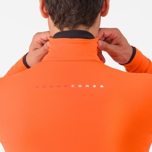 Jachetă ciclism Castelli Alpha 150 - portocaliu/gri | izolație extremă -2°C - Img 4