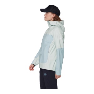 Jacheta Femei Mammut Ducan HS Hooded Silver Sage-Nebla - Img 4