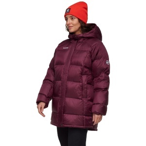 Jacheta Femei Mammut Glacier Glow In Hooded Parka Vin - Img 3