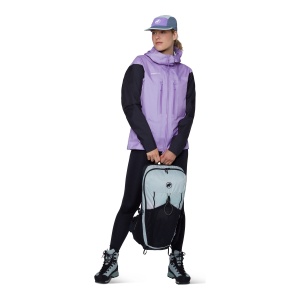 Jacheta Femei Mammut Taiss Light HS Hooded Lavandin-Black - Img 9