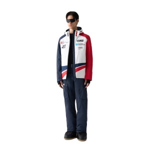 Jacheta Schi Barbati Colmar 1519 White-Navy Blu-Bright Red